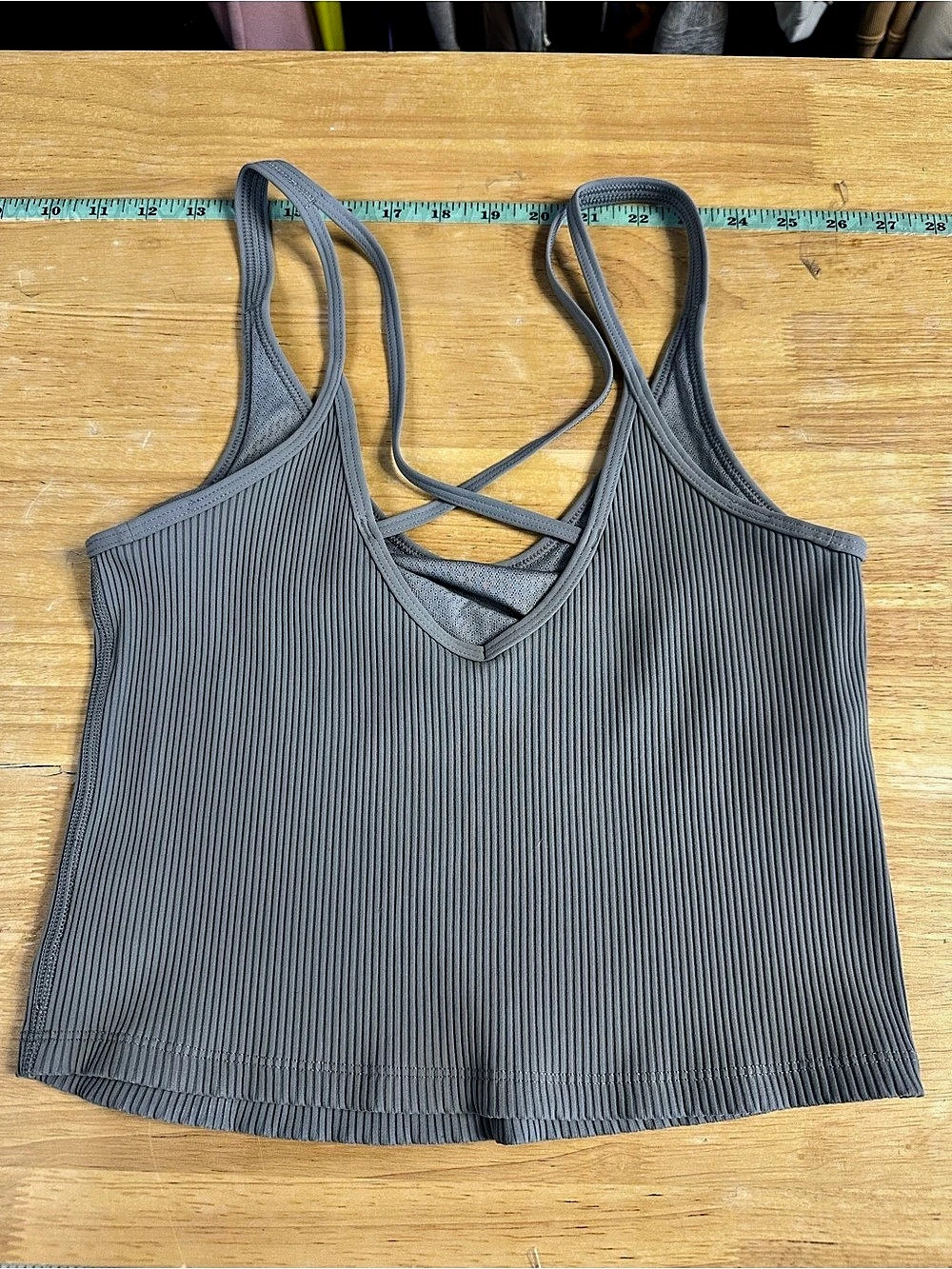 35Vuori med tank ribbed built in bra. 796